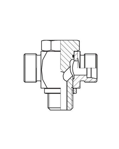 TH-M L-serien syrafast M exkl. mutter skärring